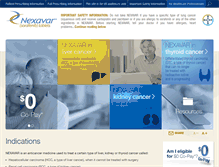 Tablet Screenshot of nexavar-us.com